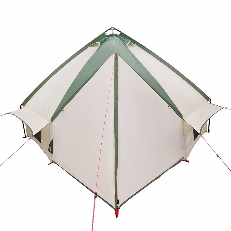 Sport si Outdoor - Camping - Corturi camping - Cort Teepee cu acoperis Verde si alb 490 x 410 x 210 cm - Infinity.ro