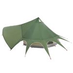 Sport si Outdoor - Camping - Corturi camping - Cort Teepee cu acoperis Verde si gri 600 x 600 x 347 cm - Infinity.ro