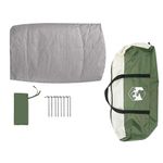 Sport si Outdoor - Camping - Corturi camping - Cort interior cu acoperis Verde si gri 300 x 300 x 250 cm - Infinity.ro
