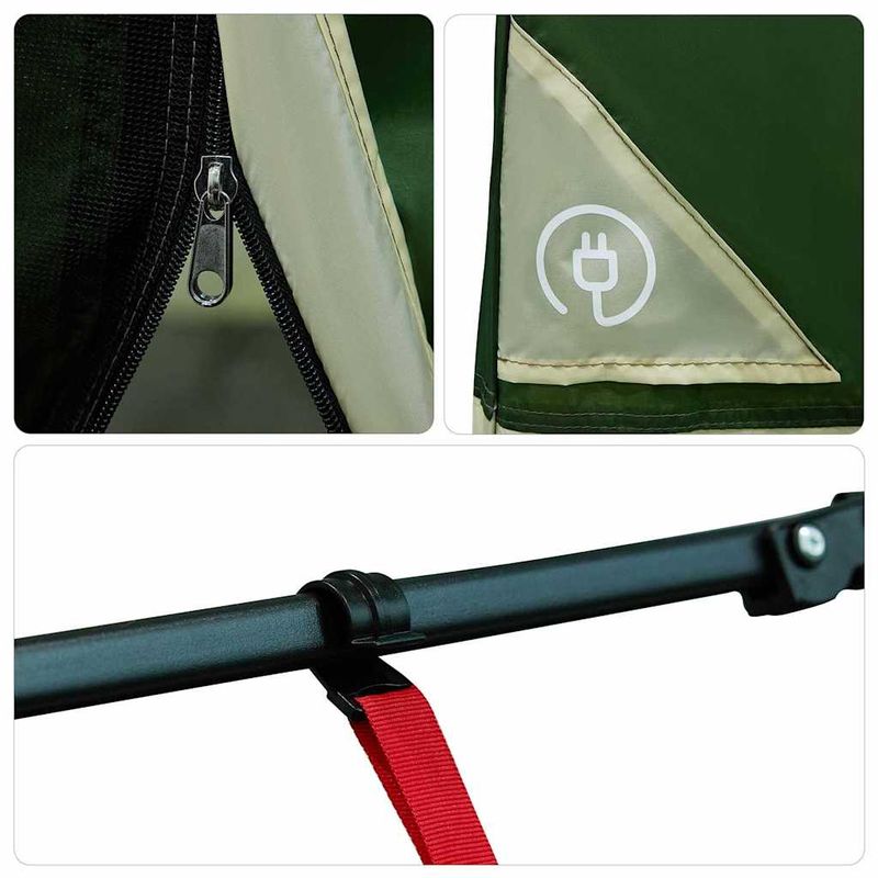 Sport si Outdoor - Camping - Corturi camping - Cort interior din plasa Verde 290 x 288 cm - Infinity.ro