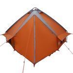 Sport si Outdoor - Camping - Corturi camping - Cort Teepee cu acoperis Gri si Portocalie 490 x 410 x 210 cm - Infinity.ro