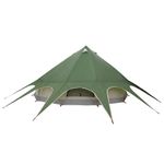 Sport si Outdoor - Camping - Corturi camping - Cort Teepee cu acoperis Verde si gri 600 x 600 x 347 cm - Infinity.ro