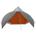 Sport si Outdoor - Camping - Corturi camping - Cort Teepee cu acoperis Gri si Portocalie 600 x 600 x 347 cm - Infinity.ro