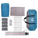 Sport si Outdoor - Camping - Corturi camping - Cort de familie cu acoperis Albastru si Gri 745 x 700 x 217 cm - Infinity.ro