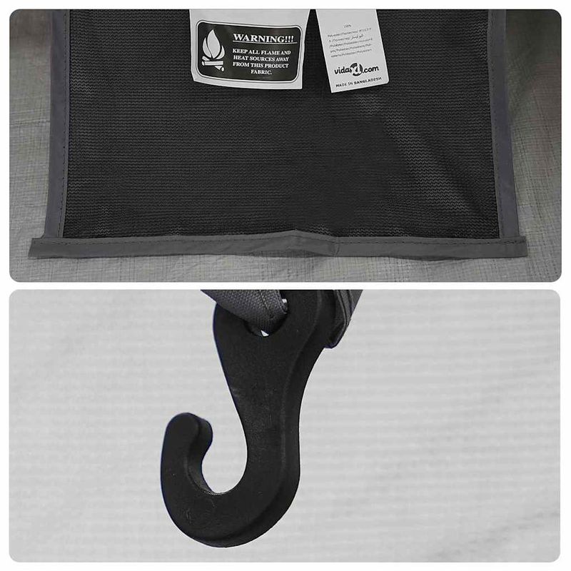 Sport si Outdoor - Camping - Corturi camping - Cort interior Negru 206 x 188 x 175 cm Plasa - Infinity.ro