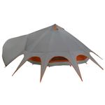 Sport si Outdoor - Camping - Corturi camping - Cort Teepee cu acoperis Gri si Portocalie 600 x 600 x 347 cm - Infinity.ro