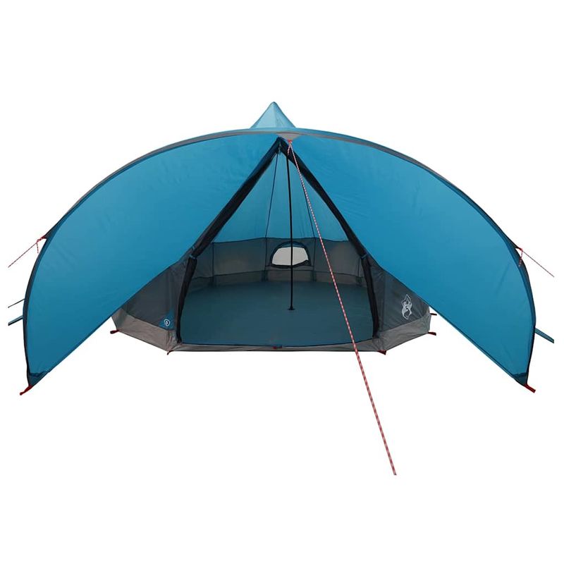 Sport si Outdoor - Camping - Corturi camping - Cort Teepee cu acoperis Albastru si Gri 600 x 600 x 347 cm - Infinity.ro