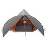 Sport si Outdoor - Camping - Corturi camping - Cort Teepee cu acoperis Gri si Portocalie 600 x 600 x 347 cm - Infinity.ro