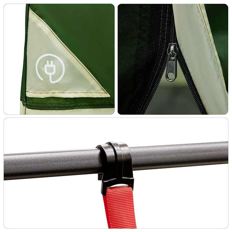 Sport si Outdoor - Camping - Corturi camping - Cort Interior de Familie Verde 520 x 520 x 190 cm - Infinity.ro