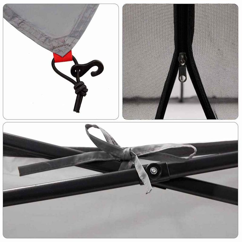 Sport si Outdoor - Camping - Corturi camping - Cort interior din plasa Gri 303 x 303 cm - Infinity.ro