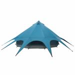 Sport si Outdoor - Camping - Corturi camping - Cort Teepee cu acoperis Albastru si Gri 600 x 600 x 347 cm - Infinity.ro