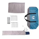 Sport si Outdoor - Camping - Corturi camping - Cort Teepee cu acoperis Albastru si Gri 490 x 410 x 210 cm - Infinity.ro