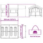 Sport si Outdoor - Camping - Corturi camping - Cort de familie cu acoperis Albastru si Gri 324 x 255 x 230 cm - Infinity.ro
