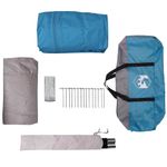 Sport si Outdoor - Camping - Corturi camping - Cort Teepee cu acoperis albastru 545 x 450 x 295 cm - Infinity.ro