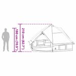 Sport si Outdoor - Camping - Corturi camping - Cort Teepee cu acoperis Verde si alb 490 x 410 x 210 cm - Infinity.ro