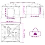 Sport si Outdoor - Camping - Corturi camping - Cort interior din plasa Verde 290 x 288 cm - Infinity.ro