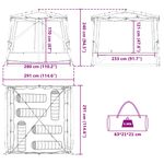 Sport si Outdoor - Camping - Corturi camping - Cort interior din plasa Gri 291 x 291 cm - Infinity.ro