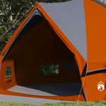 Sport si Outdoor - Camping - Corturi camping - Cort Teepee cu acoperis Gri si Portocalie 490 x 410 x 210 cm - Infinity.ro