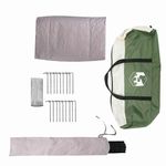 Sport si Outdoor - Camping - Corturi camping - Cort Teepee cu acoperis Verde si alb 490 x 410 x 210 cm - Infinity.ro