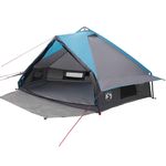 Sport si Outdoor - Camping - Corturi camping - Cort Teepee cu acoperis Albastru si Gri 490 x 410 x 210 cm - Infinity.ro