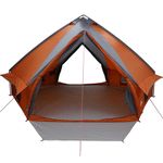 Sport si Outdoor - Camping - Corturi camping - Cort Teepee cu acoperis Gri si Portocalie 490 x 410 x 210 cm - Infinity.ro
