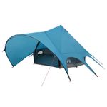 Sport si Outdoor - Camping - Corturi camping - Cort Teepee cu acoperis Albastru si Gri 600 x 600 x 347 cm - Infinity.ro