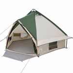 Sport si Outdoor - Camping - Corturi camping - Cort Teepee cu acoperis Verde si gri 490 x 410 x 210 cm - Infinity.ro