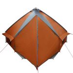 Sport si Outdoor - Camping - Corturi camping - Cort Teepee cu acoperis Gri si Portocalie 490 x 410 x 210 cm - Infinity.ro