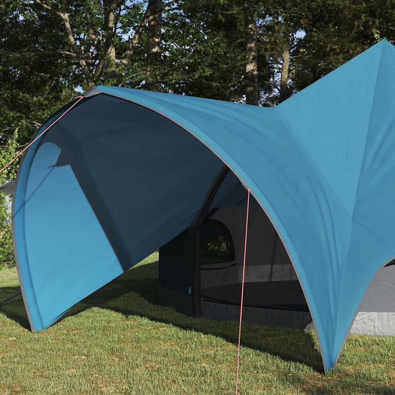 Sport si Outdoor - Camping - Corturi camping - Cort Teepee cu acoperis Albastru si Gri 600 x 600 x 347 cm - Infinity.ro