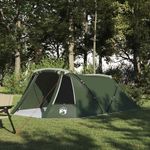 Sport si Outdoor - Camping - Corturi camping - Cort tunel cu acoperis Verde si alb 328 x 228 x 115 cm - Infinity.ro