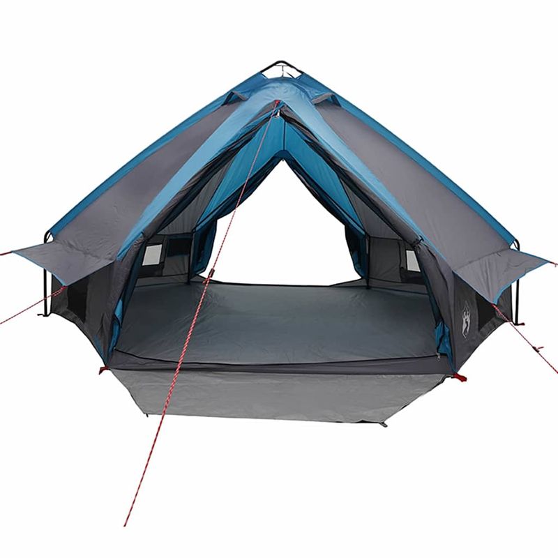 Sport si Outdoor - Camping - Corturi camping - Cort Teepee cu acoperis Albastru si Gri 490 x 410 x 210 cm - Infinity.ro