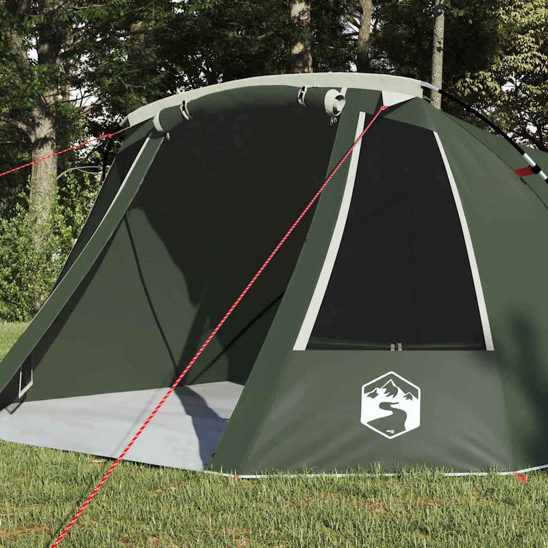 Sport si Outdoor - Camping - Corturi camping - Cort tunel cu acoperis Verde si alb 328 x 228 x 115 cm - Infinity.ro