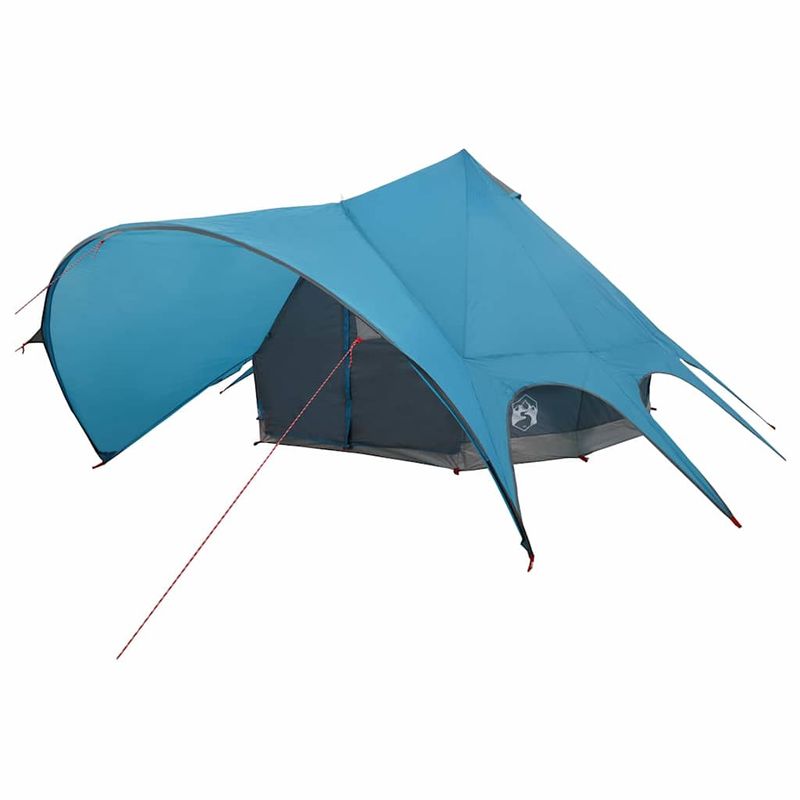 Sport si Outdoor - Camping - Corturi camping - Cort Teepee cu acoperis Albastru si Gri 600 x 600 x 347 cm - Infinity.ro