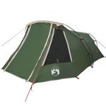 Sport si Outdoor - Camping - Corturi camping - Cort tunel cu acoperis Verde si alb 328 x 228 x 115 cm - Infinity.ro