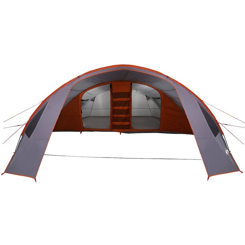 Sport si Outdoor - Camping - Corturi camping - Cort tunel cu acoperis Gri si Portocalie 700 x 590 x 215 cm - Infinity.ro