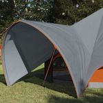 Sport si Outdoor - Camping - Corturi camping - Cort Teepee cu acoperis Gri si Portocalie 600 x 600 x 347 cm - Infinity.ro