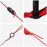 Sport si Outdoor - Camping - Corturi camping - Cort Teepee cu acoperis Albastru si Gri 490 x 410 x 210 cm - Infinity.ro