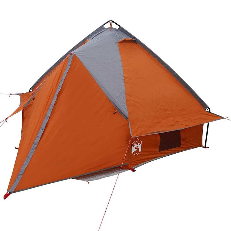 Sport si Outdoor - Camping - Corturi camping - Cort Teepee cu acoperis Gri si Portocalie 490 x 410 x 210 cm - Infinity.ro