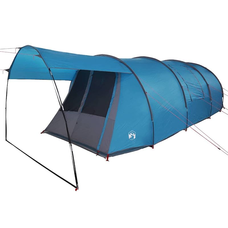 Sport si Outdoor - Camping - Corturi camping - Cort tunel cu acoperis Albastru si Gri 740 x 370 x 220 cm - Infinity.ro