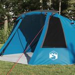 Sport si Outdoor - Camping - Corturi camping - Cort tunel cu acoperis Albastru si Gri 328 x 228 x 115 cm - Infinity.ro