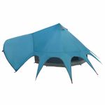 Sport si Outdoor - Camping - Corturi camping - Cort Teepee cu acoperis Albastru si Gri 600 x 600 x 347 cm - Infinity.ro
