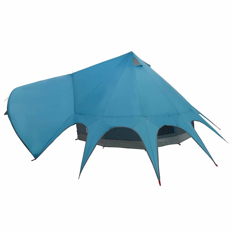 Sport si Outdoor - Camping - Corturi camping - Cort Teepee cu acoperis Albastru si Gri 600 x 600 x 347 cm - Infinity.ro