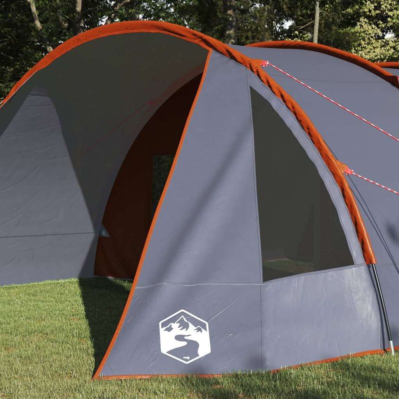 Sport si Outdoor - Camping - Corturi camping - Cort tunel cu acoperis Gri si Portocalie 778 x 356 x 210 cm - Infinity.ro