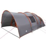Sport si Outdoor - Camping - Corturi camping - Cort tunel cu acoperis Gri si Portocalie 710 x 460 x 245 cm - Infinity.ro