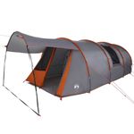 Sport si Outdoor - Camping - Corturi camping - Cort tunel cu acoperis Gri si Portocalie 740 x 370 x 220 cm - Infinity.ro