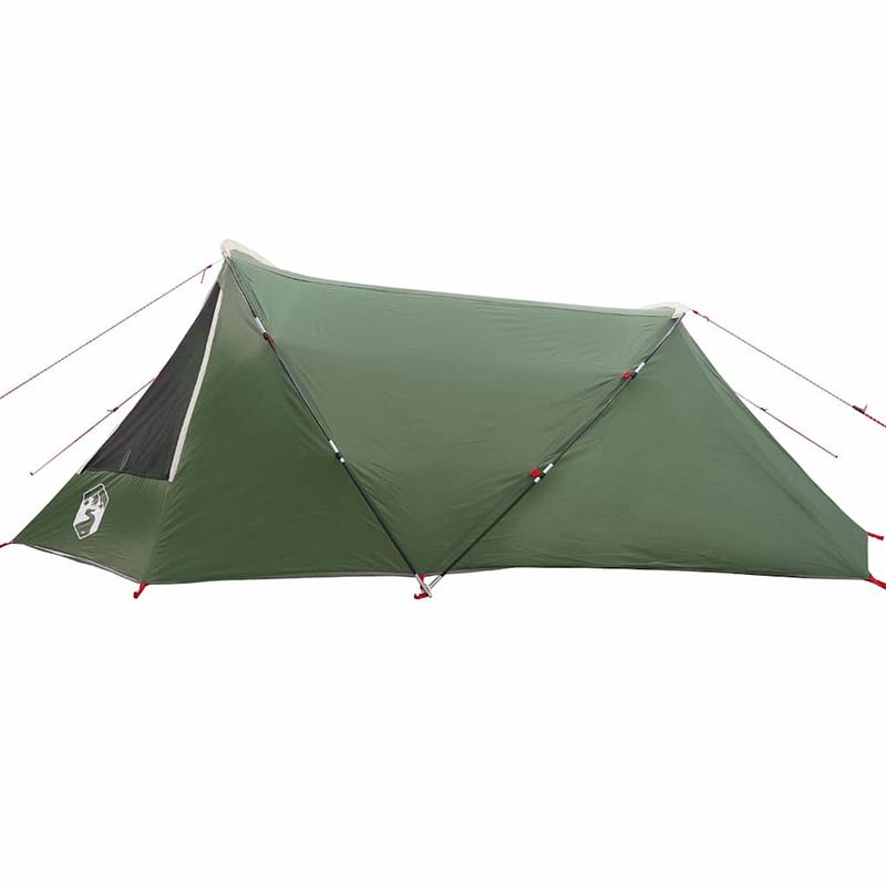 Sport si Outdoor - Camping - Corturi camping - Cort tunel cu acoperis Verde si alb 328 x 228 x 115 cm - Infinity.ro