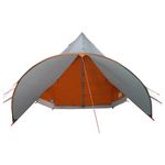 Sport si Outdoor - Camping - Corturi camping - Cort Teepee cu acoperis Gri si Portocalie 600 x 600 x 347 cm - Infinity.ro
