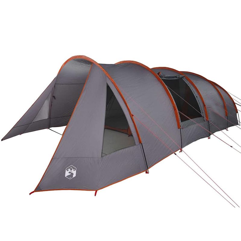 Sport si Outdoor - Camping - Corturi camping - Cort tunel cu acoperis Gri si Portocalie 778 x 356 x 210 cm - Infinity.ro
