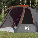 Sport si Outdoor - Camping - Corturi camping - Cort tunel cu acoperis Gri si Portocalie 328 x 228 x 115 cm - Infinity.ro