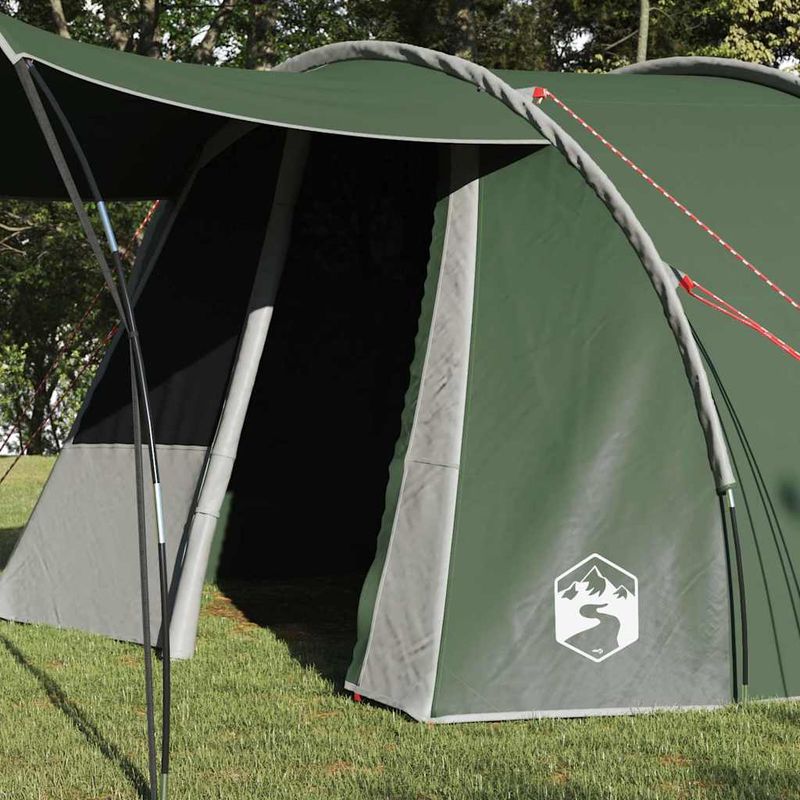 Sport si Outdoor - Camping - Corturi camping - Cort tunel cu acoperis Verde si alb 740 x 370 x 220 cm - Infinity.ro